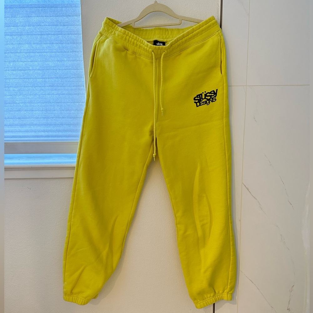 Stussy Yellow Sweatpants